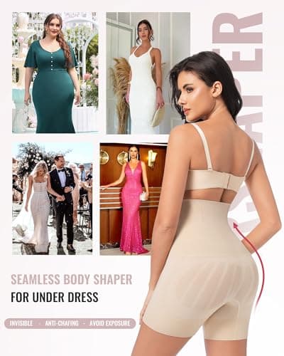 ForeverShaper Tummy Control Shapewear for Women Seamless High Waist Shaper Shorts Butt Lifting Thighs Slimmer for Under Dress - Thumbnail 5
