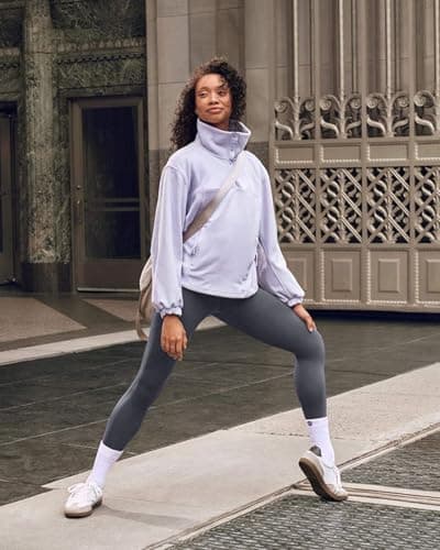 GAYHAY High Waist Yoga Pants with Pockets, Leggings for Women Tummy Control Compression Workout Leggings for Women Dark Grey - Thumbnail 2