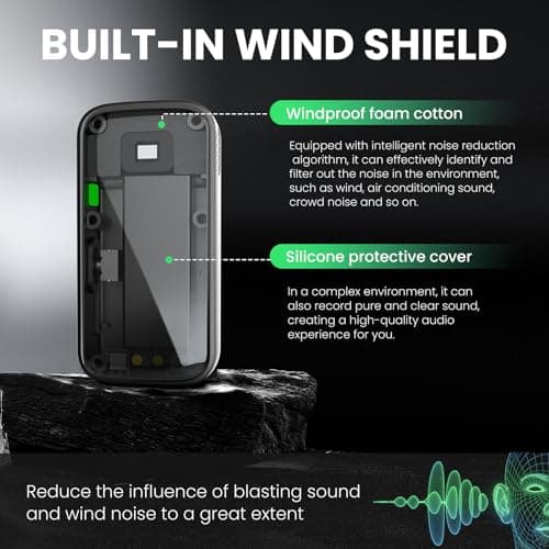 Sofn Wireless Lavalier Microphone for iPhone Android,Mini Mic with Charging Case,Lapel Wireless Mic with Noise Cancellation for Recording,YouTube,TikTok,Vlog,Podcast - Thumbnail 4