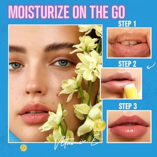 Lip Balm, Scrubs, Plumping Oil 3-in-1 Lips Care Set | Exfoliate, Hydrate & Heal Cracks Effectively Moisturizes Lip Clear Repairs Dry Lips Skincare Gift Kit (PEPPERMINT) - Thumbnail 6