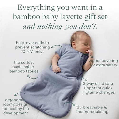 PurComfy Bamboo Newborn Clothes Gift Set: 21-Piece Deluxe Baby Boy Clothes Set, Premium Baby Layette Set, Infant Clothing Essentials — Everything Premium Set, 0-3 Months - Thumbnail 6
