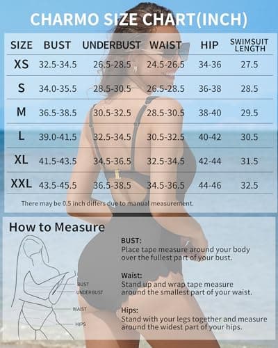 Charmo Square Neck Scalloped One Piece Swimsuit Women Modest Retro Ribbed 1 Piece Bathing Suits Aqua L - Thumbnail 6