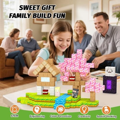 Titoclar 100PCS Magnetic Blocks- Easter Basket Stuffers for Kids, Magnet Toys for 3 4 5 6 7 8 Year Old,Children Sensroy Toys & Games, Christmas Birthday Gifts for Boys & Girls Ages 3+ - Thumbnail 4