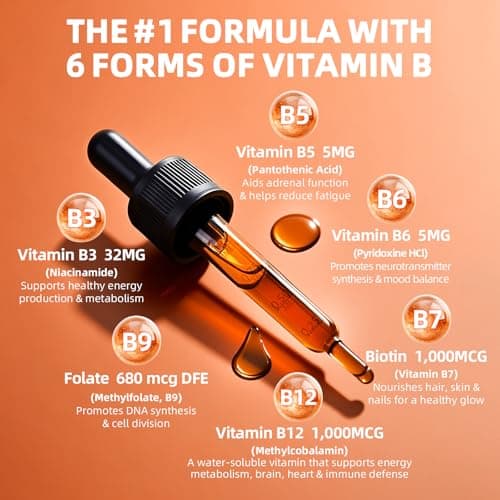 GREENPEOPLE Vitamin Methylated B Complex | Methyl B12 + L-Methyl Folate | Support Energy Metabolic, Immunity & Cognitive | 6 Super B Complex w/Mg, Ashwagandha & L‑Theanine for Women -Vegan, 2fl 2 Pack - Thumbnail 2