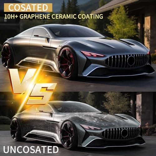 10H Ceramic Coating for Cars, Advanced Graphene Ceramic Coating for Auto Car Detailing, Auto Paint Correction Gloss Hydrophobicty Scratch Resistant,30ML(2-Pack) - Thumbnail 3