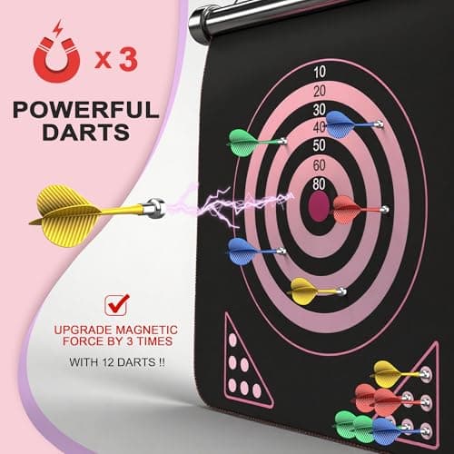 ALREMXUO Gifts for 6 7 8 9 10 11 12 13 14 15 16 Years Old Girl, Magnetic Dart Board for Kids, Teen Gift Ideas for Christmas, Birthday, Toys for Girls - Thumbnail 3