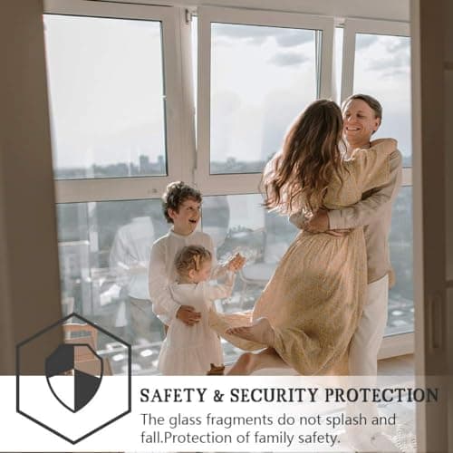 One-Way Privacy Window Film, Daytime Window Film, Sun Protection and UV Protection Non-Adhesive Privacy Film, Reflective Window Film for Home and Office（Silver） - Thumbnail 3