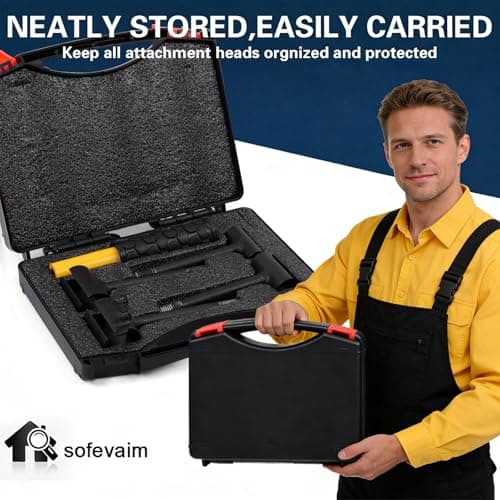 4 in 1 Door Hinge Adjustment Tool With Box, Heavy Duty Door Hinge Wrench, Multi-Size Door Gap Adjustment Tool with Non-Slip Handle, Hinge Doctor Wrench for Residential and Commercial Doors, Cabinets - Thumbnail 2