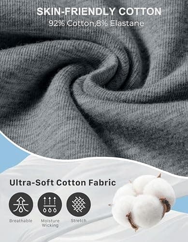 Soothfeel Women's Cotton Sweatpants Lounge Sweat Pants High Waisted Open Bottom Casual Yoga Pants for Women with Pockets, Dark_Grey, S - Thumbnail 4