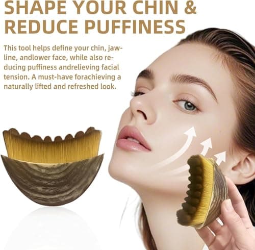 2026 Updated Lymphatic Contour Face Brush, Face Brush for Lymphatic Massage with Durable Soft Bristles, Facial Cleansing Brush for Sculpting&Anti-Puffiness - Thumbnail 6