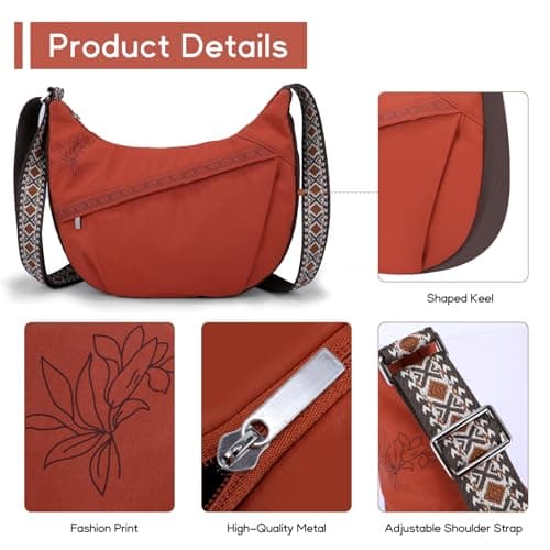 Xieyiwei Crossbody Bags for Women Lightweight Large Capacity Messenger Shoulder Bag Purses for Women with Adjustable Strap for Travel & Shopping - Thumbnail 4