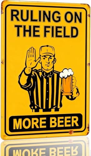 Funny Football Gifts for Men – Vintage Sports College Football Decor 8x12 Vintage Man CaveDecor Tin Sign Bar decor, Party Wall Decoration for Guys Home Bar, Unique Sports Present Idea 01 - Image 1