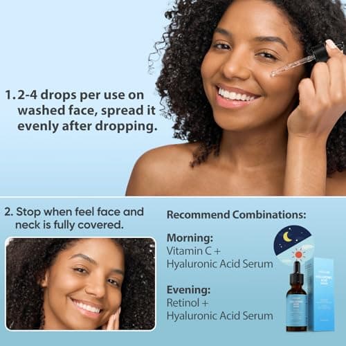 +1Herolabs Hyaluronic Acid Serum for Face with Vitamin B5, C, E & Niacinamide, Hydrating & Plumping Face Serum for Sensitive Skin, Fragrance-Free 1 Fl Oz - Thumbnail 6