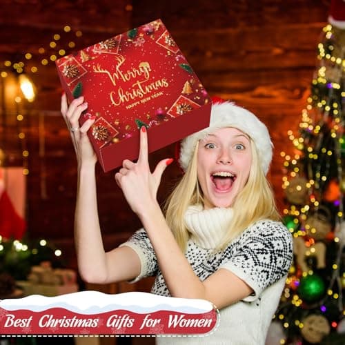 Christmas Gifts Basket for Women, Xmas Self Care Spa Gift Set for Mum, Wife, Best Friend, Sister, Coworkers, Teacher, Nurse, Secret Santa Gifts Box Set Christmas Tumbler - Thumbnail 3