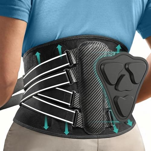KineApex Back Brace for Lower Back Pain,Lumbar Support Belt for Men & Women