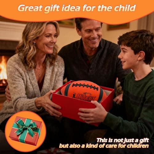 MPMVP Glow in The Dark Football Light Up Football | USB-C Rechargeable LED Ball with Pump | Night Game Ball for Indoor & Outdoor Play | Gift Ready for Boys & Kids (with a Bag) - Thumbnail 6