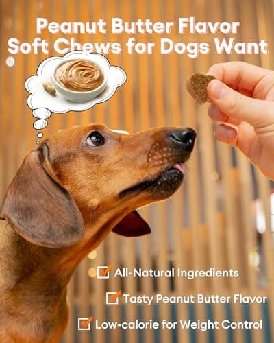 Pawaura Calming Chews for Dogs 300ct - Anxiety Relief Support & Relaxation for Everyday Stress - Dog Soft Chews with Melatonin - Sleep Aid for Dogs (Peanut Butter Flavor) - Thumbnail 5