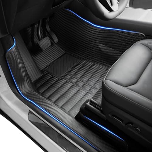 SUPER LINER 6 PCS Soft Floor Mats & Accessories Compatible with Tesla Model Y Juniper 2026 2025 – Custom Fit All Weather CabinProtect Pro Kit Full-Cabin Protection System - Image 1