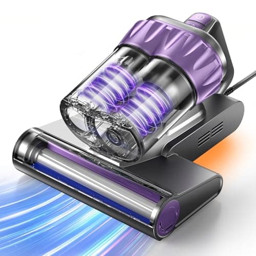 Mattress Vacuum Cleaner 18Kpa Bed Vacuum Cleaner with Smart Dust Sensor,UV-C Light,HEPA Filter,150°F Heat,500W Powerful Handheld,for Pet Hair,Sofa,Couch CribValentine's Day Gift Ideas for Women - Image 1