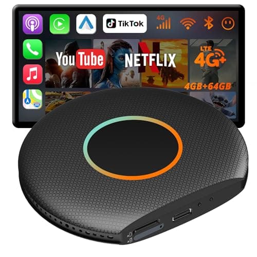 MYATOTO Magic AI Box, Wireless CarPlay/Android Auto Adapter, Car Video Box Supports for Netflix/YouTube/TikTok/TF Card, DriveChat AI Smart Box with GPS/Dual Bluetooth