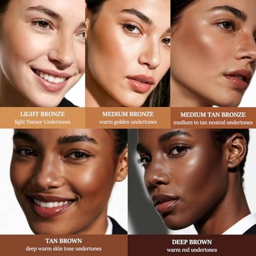 HECI BEAUTY Cream Bronzer with Brush, Creamy & Highly Pigmented Formula, Blendable Cream Contour Makeup with a Natural, Matte Finish - Buildable Formula for Shimmer-Free, Deep, 0.7 Oz - Thumbnail 6