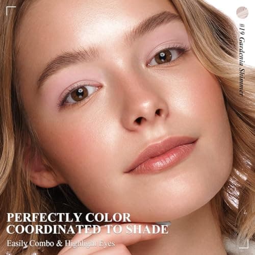 LUXAZA 6PCS Champagne Pink Eyeshadow Stick Makeup Sets, Long Lasting Cream Shadow,Metallic And Matte Shimmer Eye Shadow Eye Brightener Stick Pencil Crayon, B04-Champagne Pink - Thumbnail 3