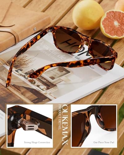 OUKEMAX Sunglasses-women Polarized Sunglasses-womens: Trendy Sun Glasses polarized UV400 Protection Fashion Sun glasses - Thumbnail 5