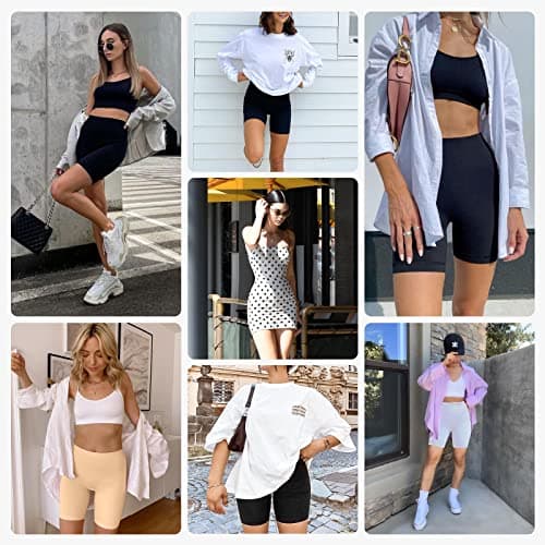 YADIFEN Slip Shorts for Under Dresses Women Seamless Anti Chafing Underwear Shaping Boyshort Smooth Thigh Biker Short Panties - Thumbnail 5