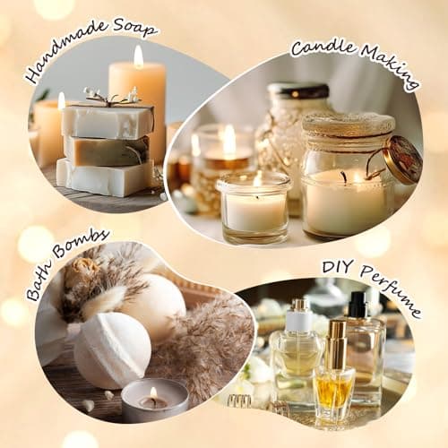 Bakery Essential Oils Set - 6x10ML Fragrance Oils for Home Diffusers,Candle & Soap Making |Home Aromatherapy & Crafting| Leather, Hot Chocolate, Coffee Cake, Mocha Coffee, Apple Pie,Brown Sugar Scents - Thumbnail 6