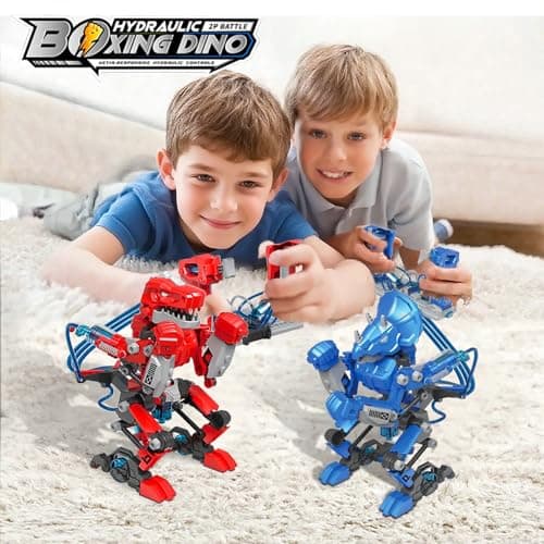 RiteHold Hydraulic Boxing Bots, STEM Building Kit for Kids, Build 2 Hydraulic-Powered Battle Robots, STEM Educational Fighting Robot Toy Set, Christmas Birthday Gift for Boys & Girls Ages 8-18 Adults - Thumbnail 2
