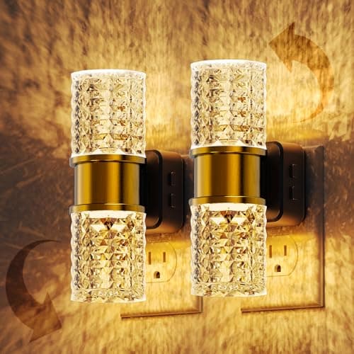 L LOHAS LED Night Light,Dimmable Night Lights Plug into Wall,2 Pack 0-100LM Adjustable Brightness LED Night Light,Automatic Night Lights Plug in with Auto Light Sensor, for Bedroom Hallway Home Decor - Image 1