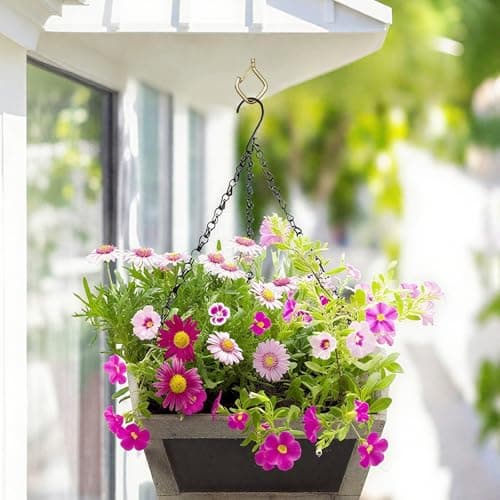 Emiluil 22 PCS Metal Gold Eye Screw Hooks for Hanging Heavy Duty.Windproof Ceiling Hooks for Hanging Plants,Cup,Wind Chime,Bird Feeders,Christmas String Lights at Indoor&Outdoor 2.2 Inch - Thumbnail 5