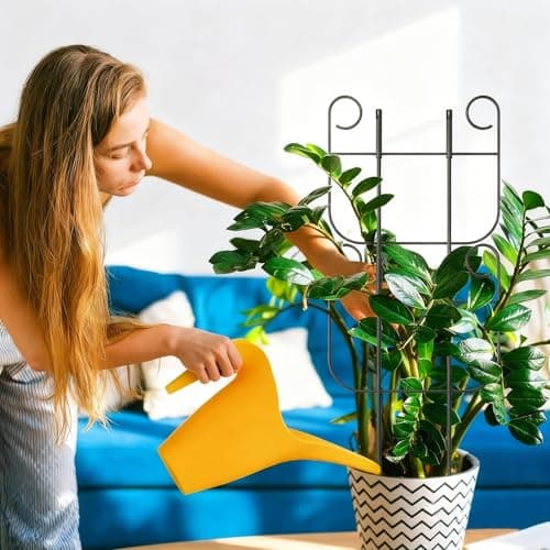 2 Pack Trellis for Climbing Plants Indoor, Expandable Small Metal Trellis for Potted Plants, Flowers Vine Ivy, Sturdy Houseplant Pothos Plant Climber Support - Thumbnail 6