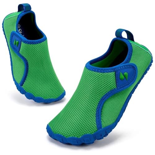 Stelle Toddler Water Shoes for Kids Girls Boys Swim Beach Hiking Pool Camping Essentials Non-Slip Barefoots（Green，10MT） - Image 1