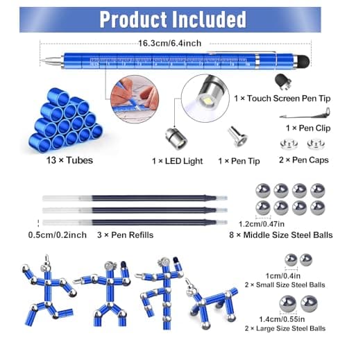 Easter Basket Stuffers for Teens, Gifts for Men Fidget Pen for Cool Stuff Gadgets, Anniversary Birthday Gift for Men Him Husband, Easter Egg Fillers Fidgets Multifunction Pen, Easter Basket Essentials - Thumbnail 2