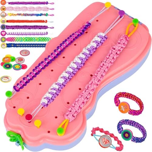 yiwaga Bracelet Making Kit for Girls, Arts and Crafts for Kids Ages 8-12, Friendship Bracelet Kit, Bracelets String Maker Toys Set Gifts for Kids 6 7 8 9 10 11 12+ Years Old, Chirsmas Birthday - Image 1