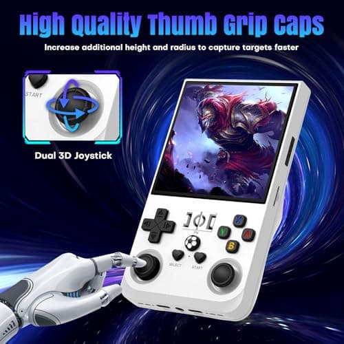 R36MAX Retro Handheld Game Console, 64GB Retro Gaming Console with 4.0 Inch Screen, Portable Video Game Consoles with 4000mAh Battery and Multiple Emulators, Open Linux System (Ivory) - Thumbnail 5