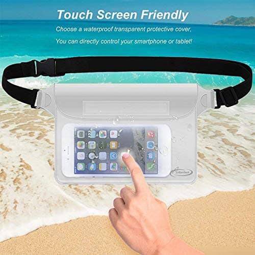 AiRunTech Waterproof Fanny Pack,Phone Pouch Dry Bag for Passport Wallet Purse,Floating Waterproof Bags for Travel Beach Swimming Kayaking Boating Cruise Accessories - Thumbnail 6