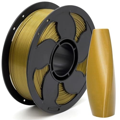Metal Bronze PETG Filament 1.75mm High Intensity 3D Printer Filament, 1kg (2.2lbs) Spool Toughness Enhanced Metallic PETG 3D Printing Filament Beginner Friendly - Image 1