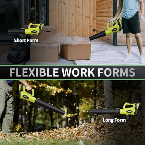 LEAPUL Leaf Blower Cordless, 21V Electric Leaf Blower with 2×2.0Ah Batteries & 1 Fast Charger, Lightweight Battery Powered Blower for Lawn Care, Patio Cleaning - Thumbnail 5