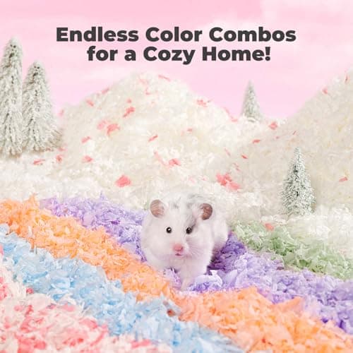 mini&moe Hamster Bedding 50L: Dust-Free and Odor Control Moisture Absorbent Natural Paper Small Pet Bedding - for Guinea Pigs, Hamsters, Chinchilla,Rabbits,Rat,Ferret, and Gerbil, 50 Liters - Thumbnail 6