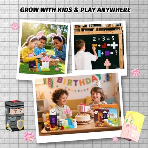 Titoclar 100PCS Magnetic Blocks- Easter Basket Stuffers for Kids, Magnet Toys for 3 4 5 6 7 8 Year Old,Children Sensroy Toys & Games, Christmas Birthday Gifts for Boys & Girls Ages 3+ - Thumbnail 5