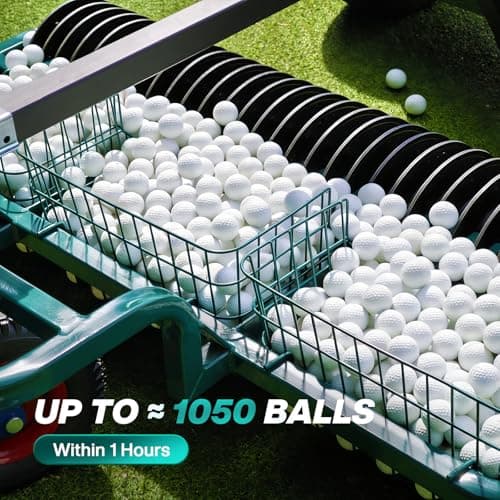 CASISPRO Remote-Controlled Golf Ball Picker, Turf-Friendly Electric Golf Driving Range Picking Machine, Golf Ball Collection Machine for Golf Course & Driving Ranges - Labor Saving, Easy to Maintain - Thumbnail 2