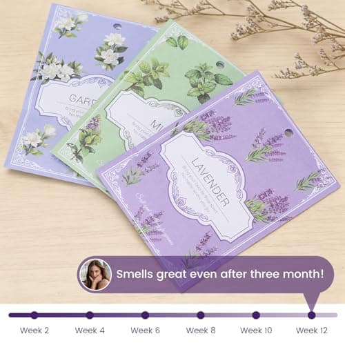 YAXUNDZ Vanilla Sachets for Drawers and Closets - 12 Pack Long Lasting Odor Eliminator Bags, Natural Fresh Scent for Wardrobe, Storage, Car & Home, Air Freshener Sachets - Thumbnail 5