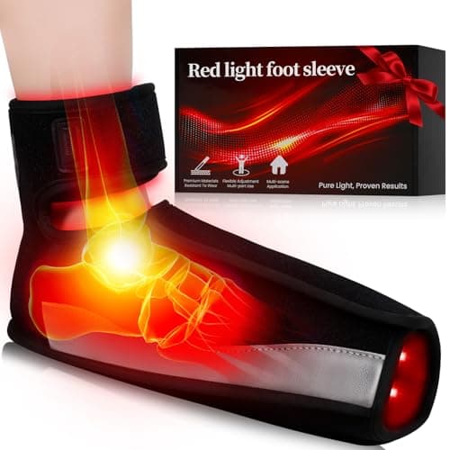 Puroth Red Light Therapy for Feet, Infrared Light Therapy Feet Wrap with 660nm 850nm Near Infrared, 5 Adjustable Brightness Timer, 3 Modes for Foot Ankle Heel, Up to Foot Size 12, Valentines Day Gifts - Image 1