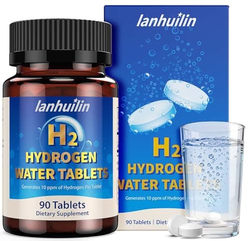 Hydrogen Water Tablets 150mg Magnesium – 10 PPM Molecular Hydrogen Tablets for Drinking Water, Supports Healthy Aging, Cellular Energy, Recovery & Brain Health – GMO-Free & Gluten-Free, 90 Tablets - Image 1