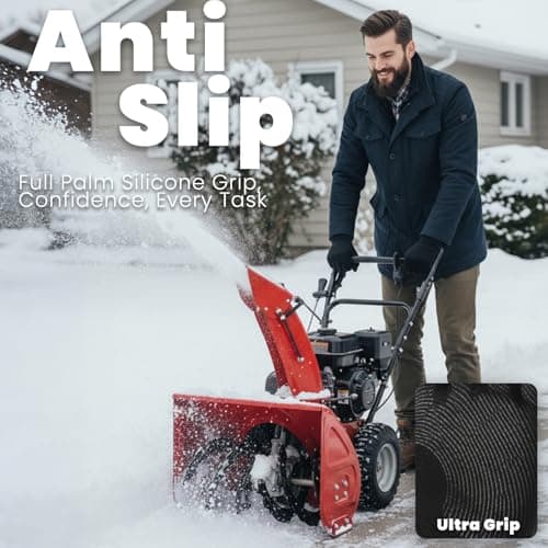 CozyGalar Winter Gloves Men, Thermal Merino Wool,6 Finger Touch Screen, Thickened Warm Fleece lined for Running Biking Christmas Husband - Thumbnail 5