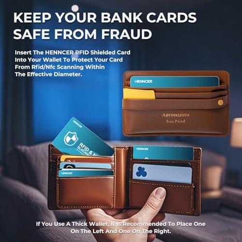 2025 NEW RFID Blocking Card, 6 Pack Fuss Protection for Entire Wallet Shield, Credit Card Protector NFC Bank Debit Blocker, Identity Theft Prevention for Passport Travel Security (4) - Thumbnail 4