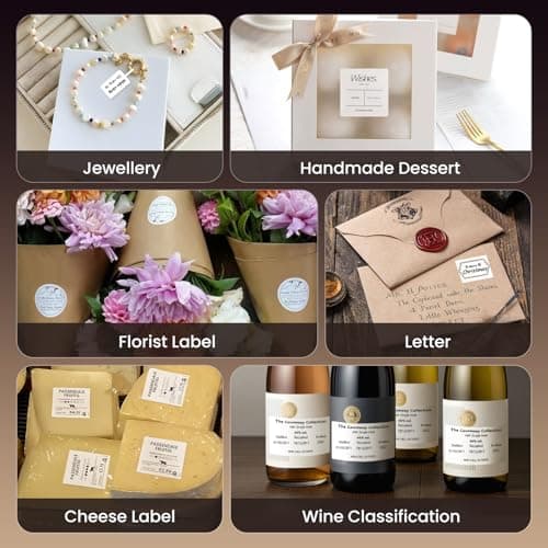 CLABEL Label Maker Machine with Tape, 221B Thermal Bluetooth Label Printer 2 Inch Portable Barcode Inkless Sticker for Small Business, Retail Office,Office, Home, Came with 1 Roll Label (Grey) - Thumbnail 3