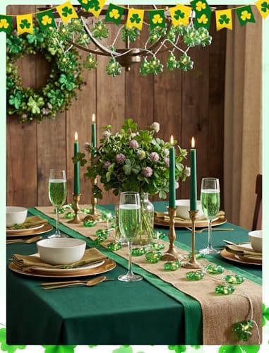 LED Shamrock String Light, 8.5Ft Clover String Light with 10 3D Green Clover Lights,Outdoor Irish Shamrock St Patrick's Day String Lights for Indoor Outdoor St. Patrick's Day Party Irish Holiday Decor - Thumbnail 6